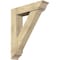 Ekena Millwork Traditional Traditional Rough Sawn Bracket w/ Offset Brace, Douglas Fir, 8"W x 34"D x 42"H BKT0806X34X42TRA01RDF - alternate 1